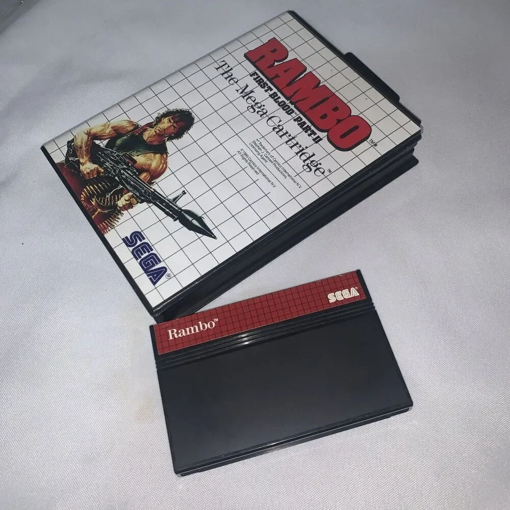 Video Game Sega Rambo First Blood Part II 2 (Sega Master System 1986) No Manual